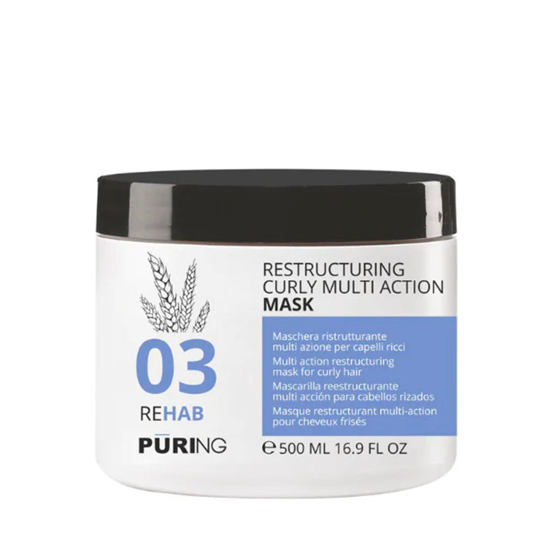 Puring Maschera Ritrutturante Multi Azione per capelli ricci 03