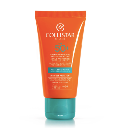 Collistar Crema Viso Solare Protezione Attiva SPF 50+ Pelli Ipersensibili   